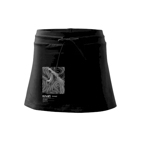 Kriváň - vrstevnice v obdĺžniku