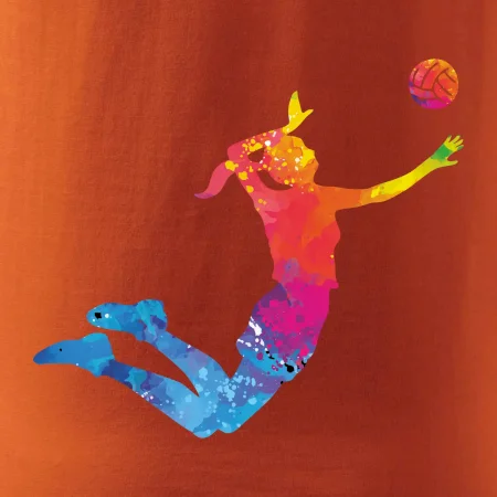 Volejbalista/Volejbalistka splash s loptou