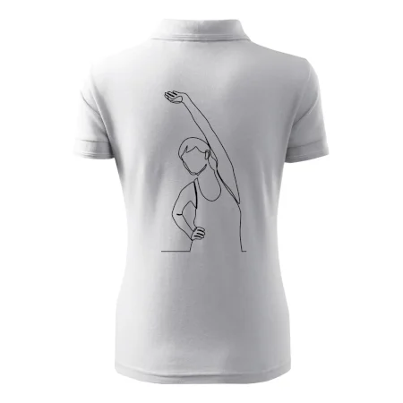 Preťahujúca sa žena jedným ťahom