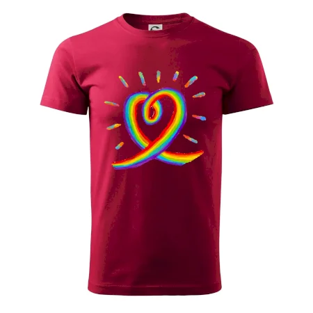 Srdce pride dúha kreslená