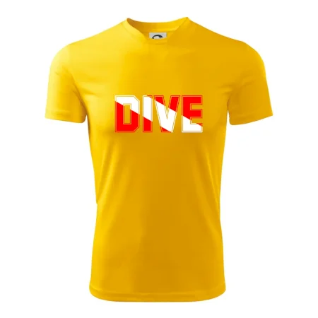 Dive nápis vlajka