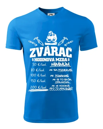 Hodinová mzda zvárač