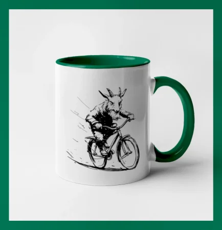 Drsný cap na bicykli