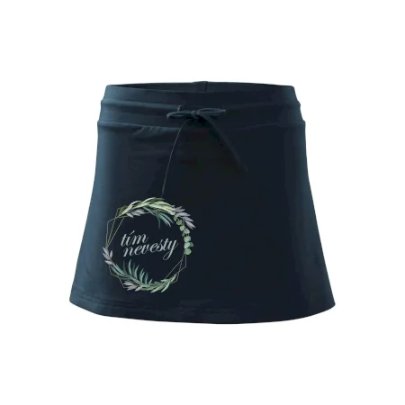 Tím nevesty kvetinový kruh zelený