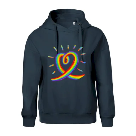 Srdce pride dúha kreslená