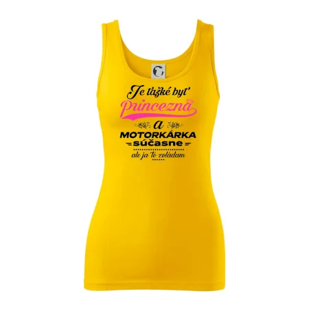 Je ťažké byť princezná motorkárka