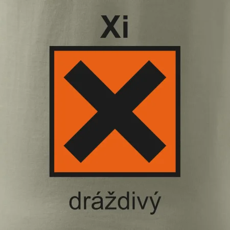 Xi Dráždivý - Výstražná tabuľka na tričku
