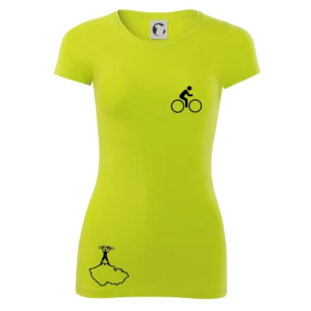 Mapa ČR + kolo na prsu