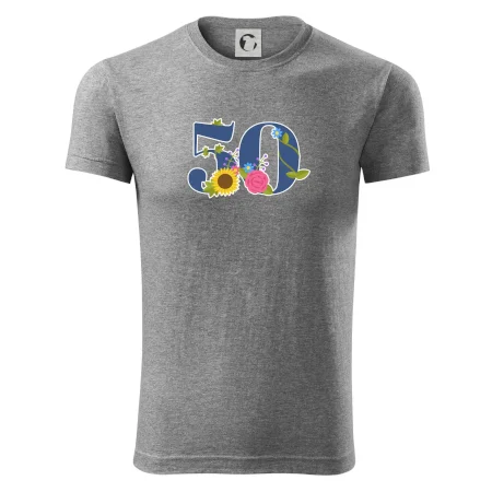 Kvetinové číslo kreslené - 50