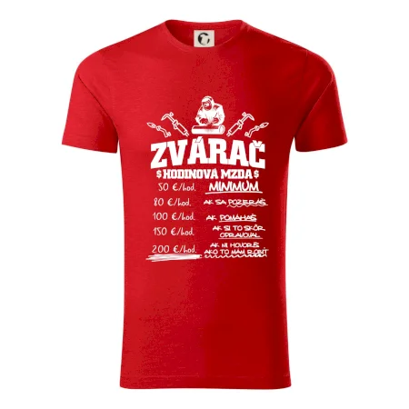 Hodinová mzda zvárač