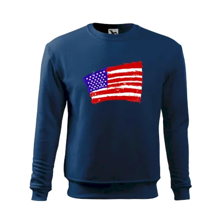 Americká vlajka ohnutá