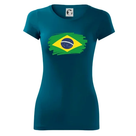 Brazília vlajka štetkou