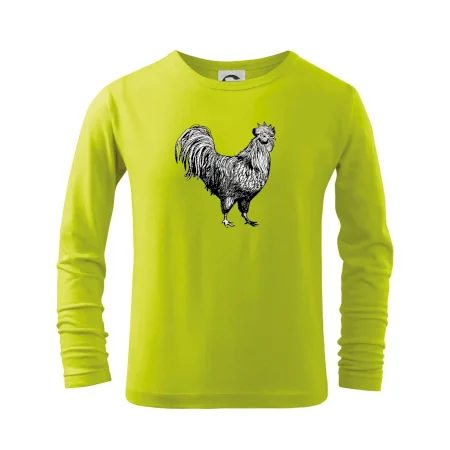 Kohút kreslený čiernobiely