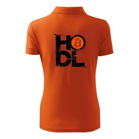 Hodl velký nápis a logo BTC