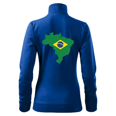 Brazília vlajka v mape