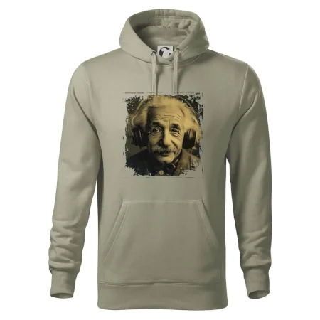 Albert Einstein so slúchadlami