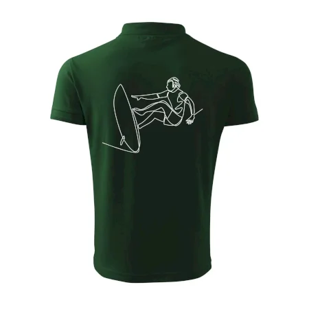 Surfer na vlne jedným ťahom