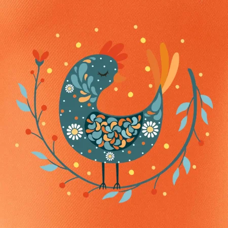 Folklór - sliepky s margarétkami