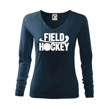 Field hockey loptička a nápis