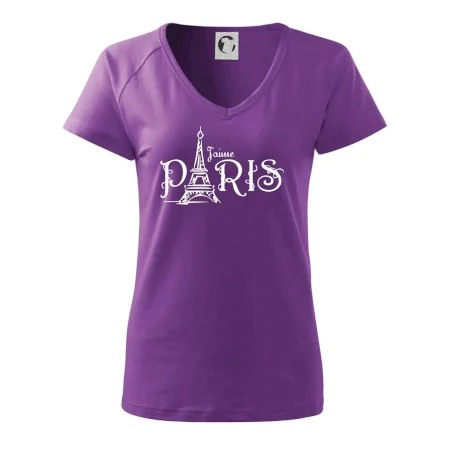 Paris nápis Eiffelovka rovný