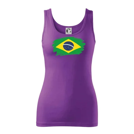 Brazília vlajka štetkou