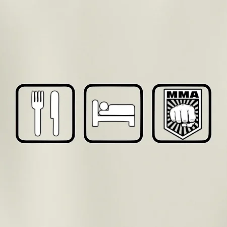 Eat sleep MMA v řádku