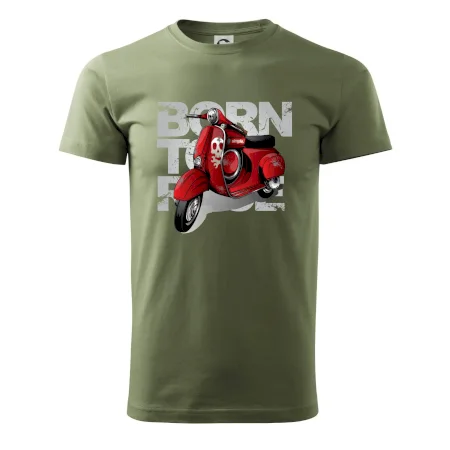 Scooter born to ride red
