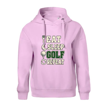 Eat sleep golf repeat typografie