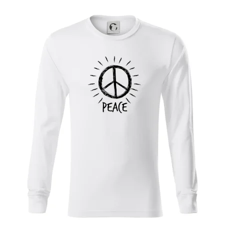 Peace symbol čiernobiely