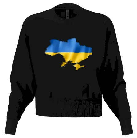 Ukrajina vlajka mapa