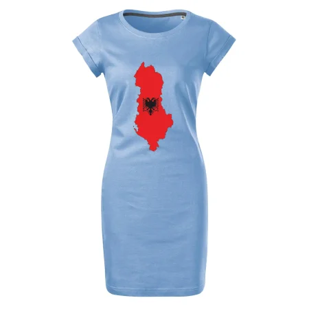 Albánsko mapa a znak