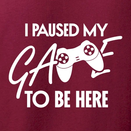 I paused my game to be here