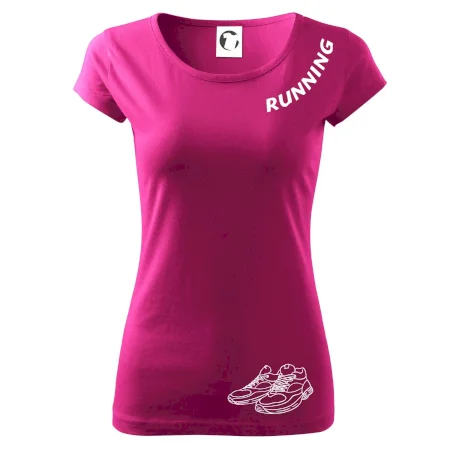 Running nápis šikmo