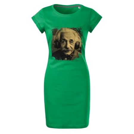 Albert Einstein so slúchadlami