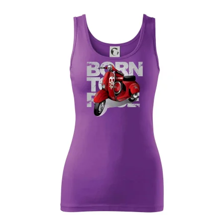 Scooter born to ride red