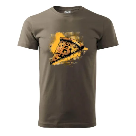 Bitcoin oranžová pizza