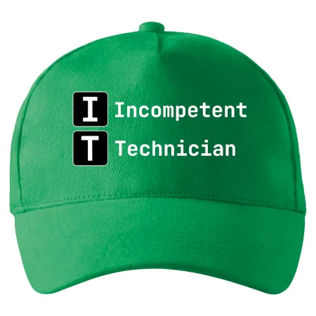 IT Nápis Incompetent Technician