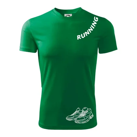 Running nápis šikmo