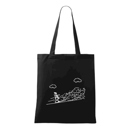 Kreslený lyžiar na horách