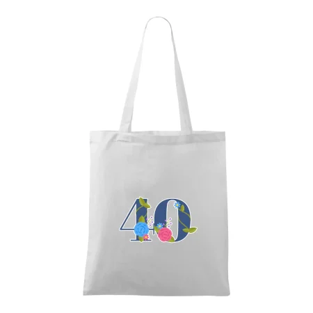 Kvetinové číslo kreslené - 40