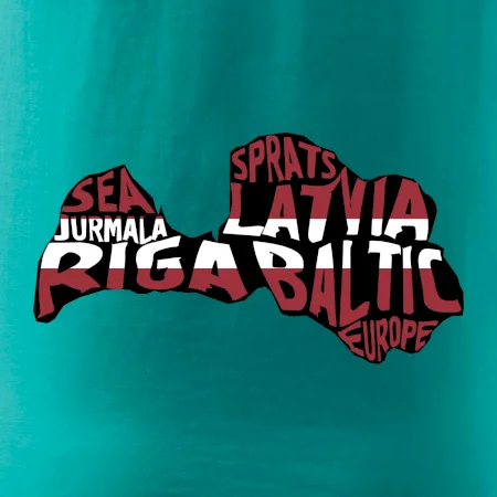 Mapy - názvy miest - Lotyšsko