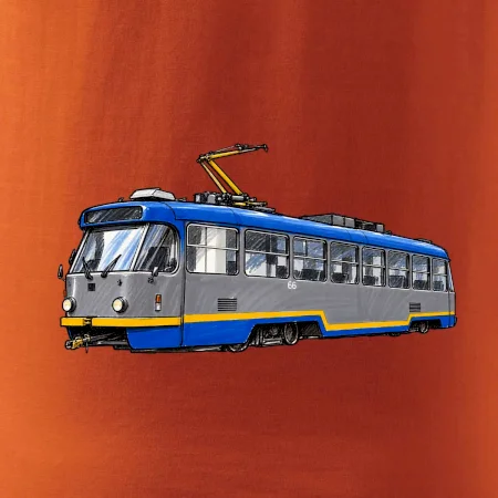 T3R SLF modrošedá kresba fixem