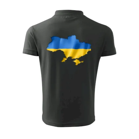 Ukrajina vlajka mapa
