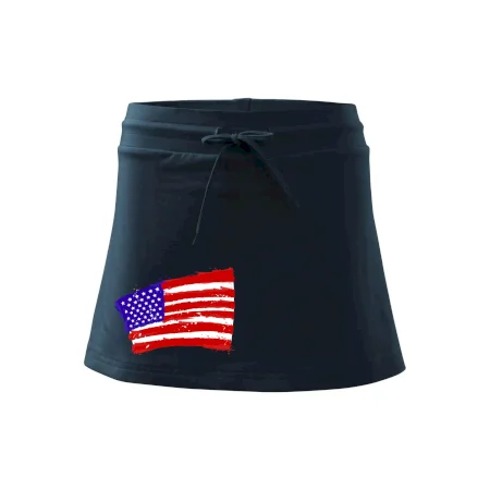 Americká vlajka ohnutá