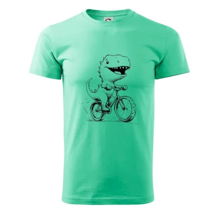 Roztomilý Dinosaurus na bicykli
