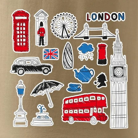 Velká Británie - kreslené ikonky