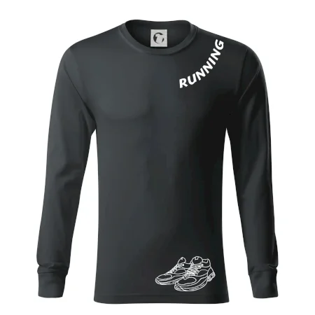 Running nápis šikmo