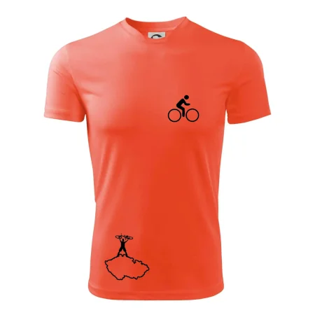 Mapa ČR + kolo na prsu