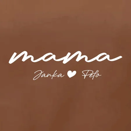 Mama - tričko menami deti písacie