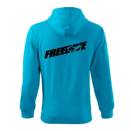 Freedive - nápis s potápačom
